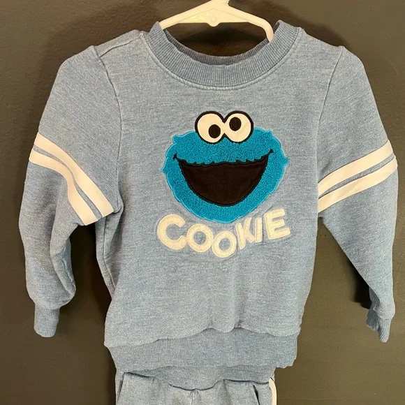 Little Sleepies Cookie Monster Sweatshirt & Jogger Set - Picture 2 of 9